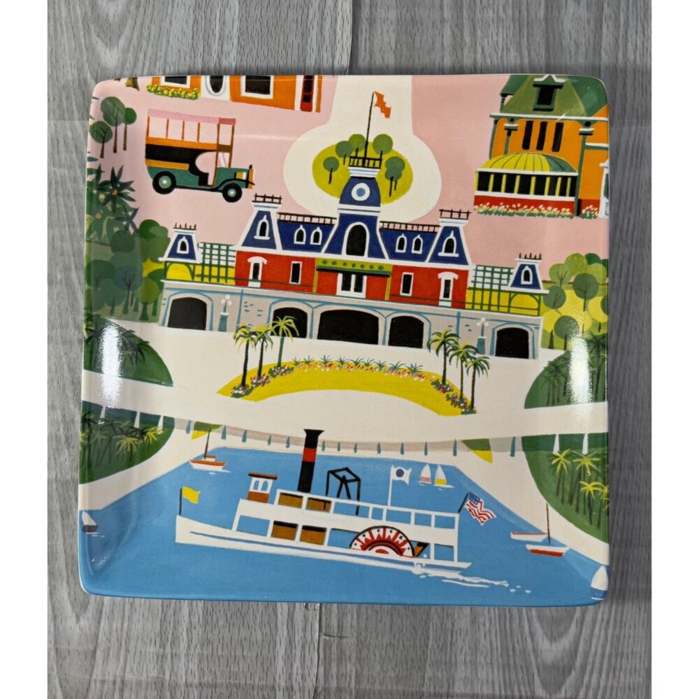 Disney World Preview Center Map Plates by Kevin Kidney & Jody Daily set x 3